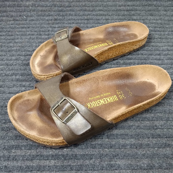 Birkenstock Marid Birko Flor Women Sandals Brown - Picture 1 of 6